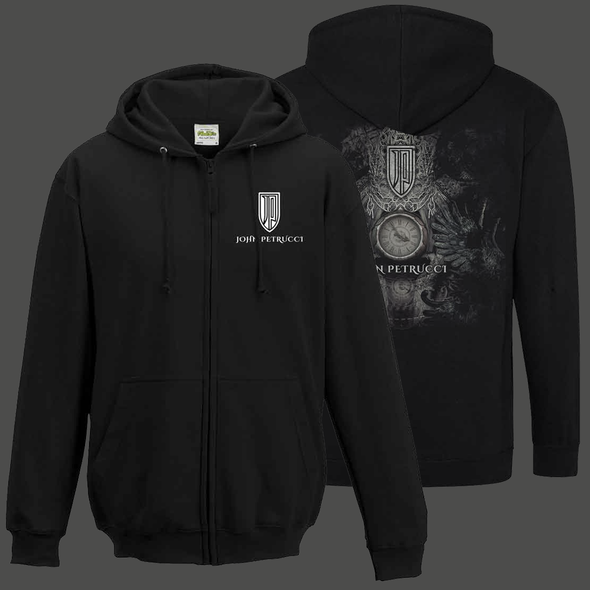 SHIELD & CLOCK ZIP HOODIE – John Petrucci